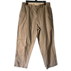 Field & Stream men's dark khaki flat front pants 36x29